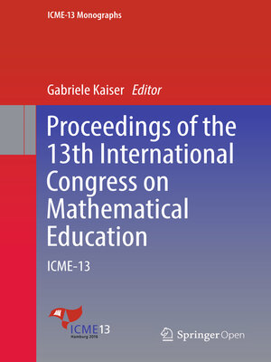 cover image of Proceedings of the 13th International Congress on Mathematical Education
